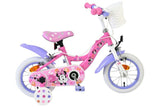 Volare Disney Minnie – die süßeste Minnie aller Zeiten! Kinderfahrrad - Mädchen - 12 Zoll - Rosa - Zwei Handbremsen