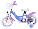 Volare Disney Frozen 2 Kinderfahrrad - Mädchen - 12 Zoll - Blau/Lila - Zwei Handbremsen