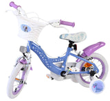 Volare Disney Frozen 2 Kinderfahrrad - Mädchen - 12 Zoll - Blau/Lila - Zwei Handbremsen