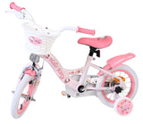 Rosa Kinderfahrrad mit Korb und Hello Kitty Design