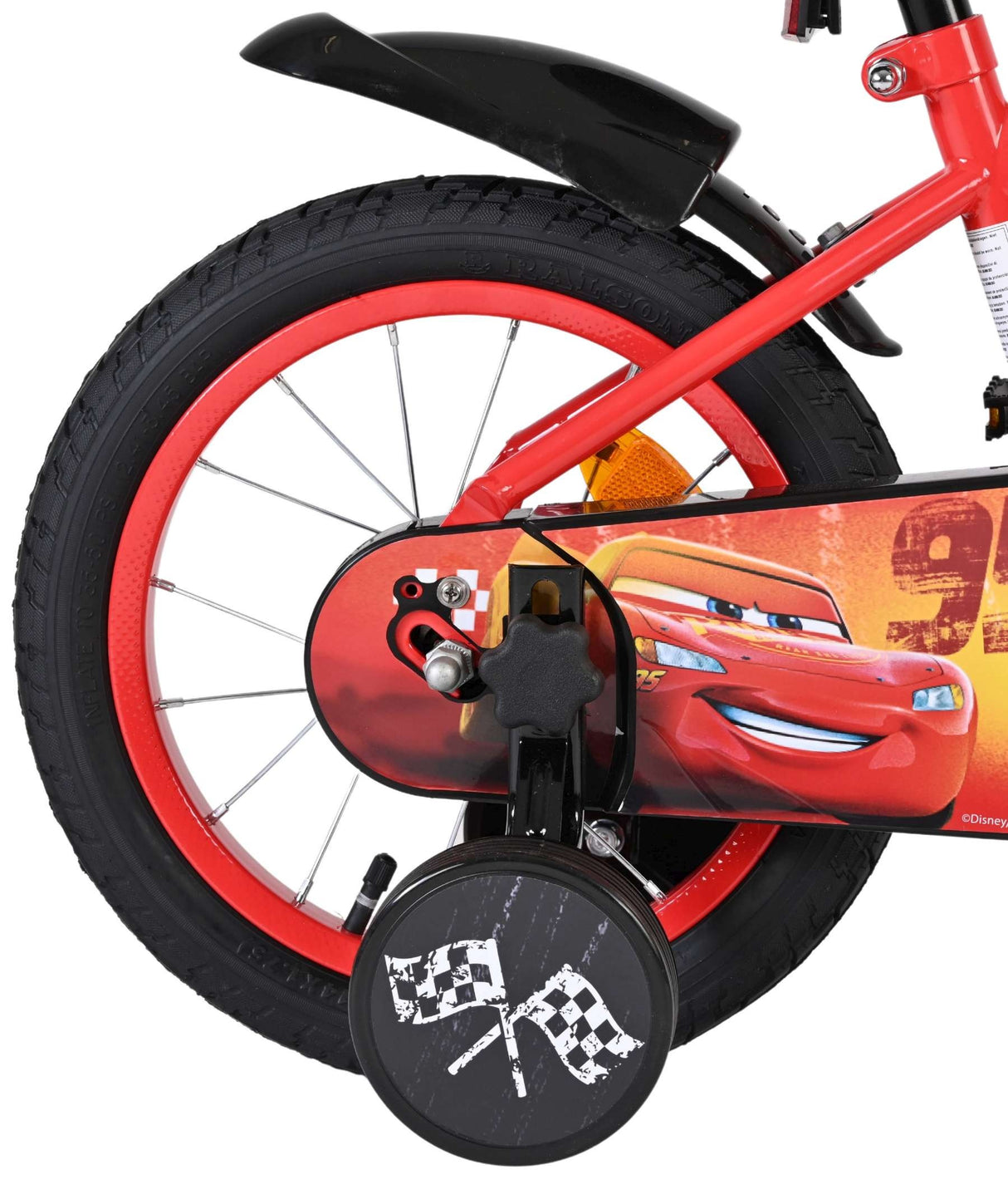 Volare Disney Cars Kinderfahrrad - Jungen - 14 Zoll - Rot