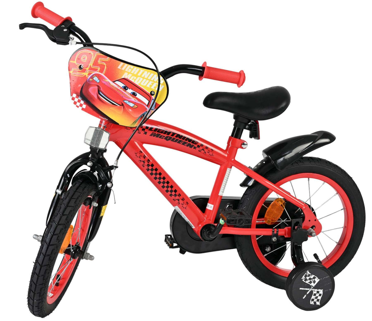 Volare Disney Cars Kinderfahrrad - Jungen - 14 Zoll - Rot