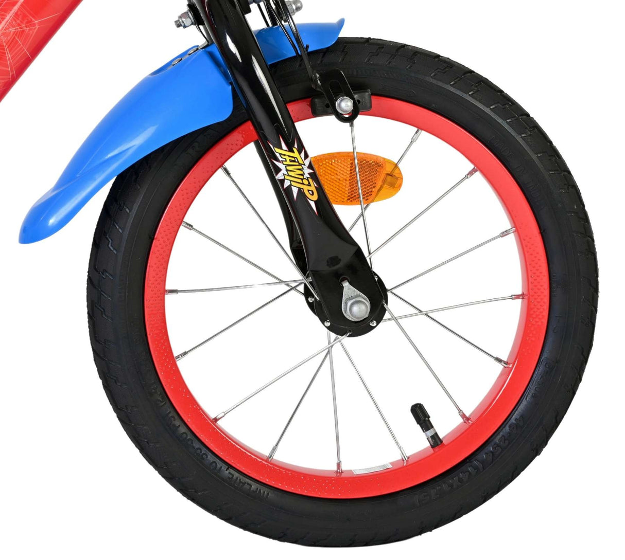 Volare Marvel Spider-Man Kinderfahrrad - Jungen - 14 Zoll - Rot/Blau