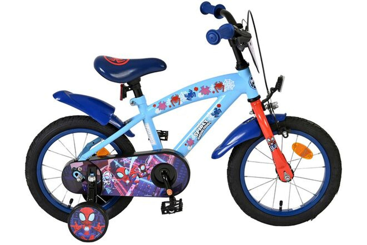 Volare Spidey Kinderfahrrad - Jungen - 14 Zoll - Blau