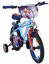 Volare Spidey Kinderfahrrad - Jungen - 14 Zoll - Blau Rot - Zwei Handbremsen