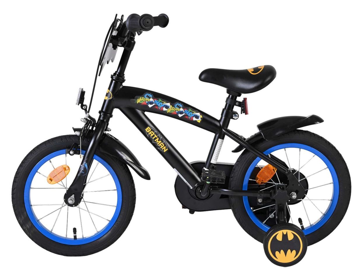 Volare Batman Kinderfahrrad - Jungen - 14 Zoll - Schwarz