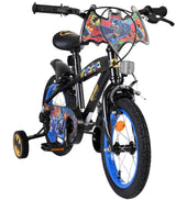 Volare Batman Kinderfahrrad - Jungen - 14 Zoll - Schwarz - Zwei Handbremsen