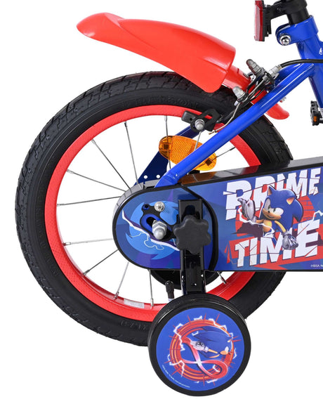 Kinderfahrrad Nahaufnhame vom Reifen in Schwarz/Rotfarben