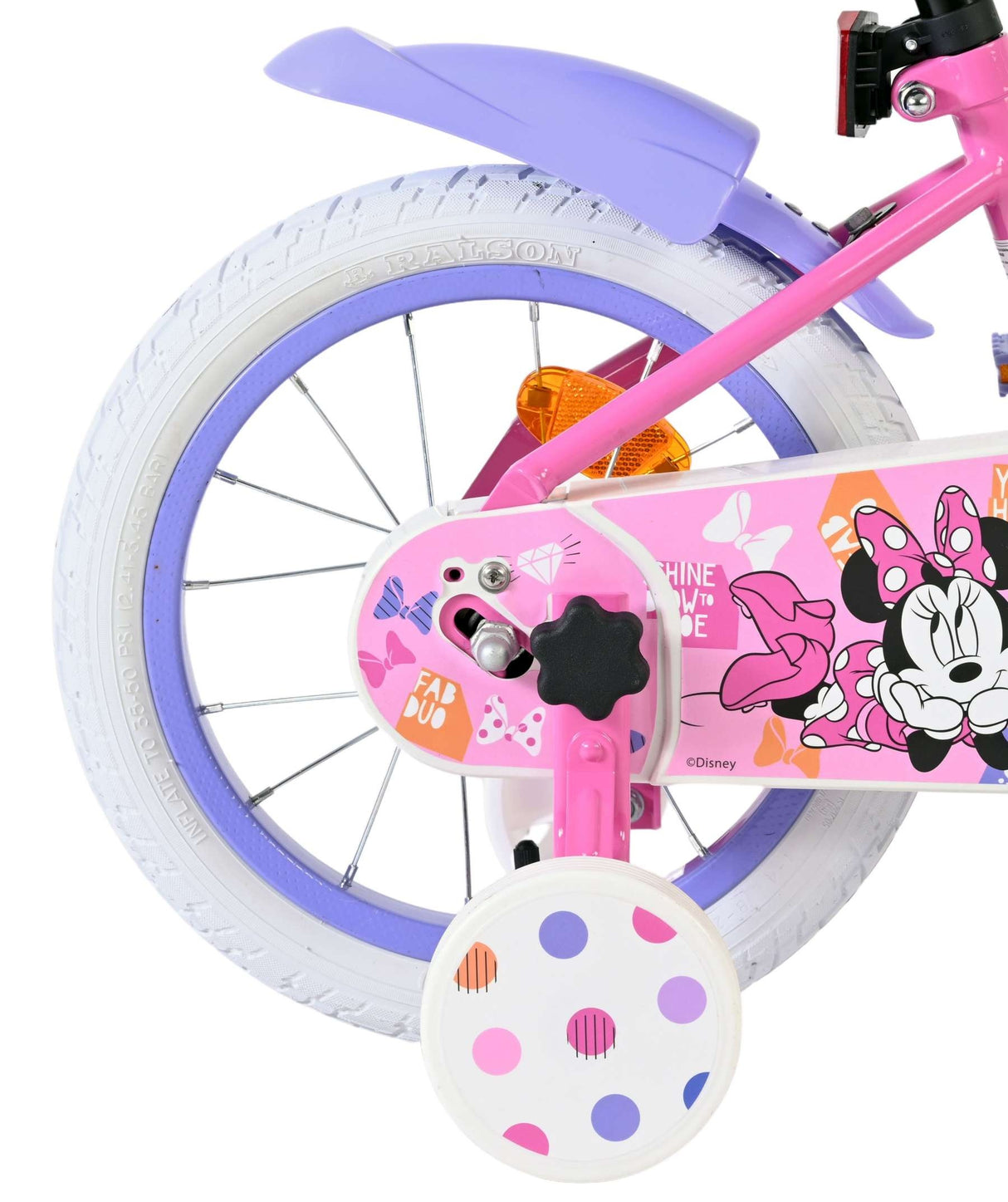 Volare Disney Minnie – die süßeste Minnie aller Zeiten! Kinderfahrrad - Mädchen - 14 Zoll - Rosa