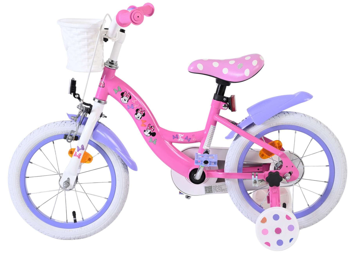 Volare Disney Minnie – die süßeste Minnie aller Zeiten! Kinderfahrrad - Mädchen - 14 Zoll - Rosa