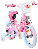 Volare Disney Princess Kinderfahrrad - Mädchen - 14 Zoll - Rosa - Zwei Handbremsen