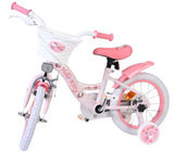 Rosa Kinderfahrrad mit Hello Kitty Design und Stützrädern