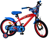 Volare Spider-Man Kinderfahrrad - Jungen - 16 Zoll - Rot