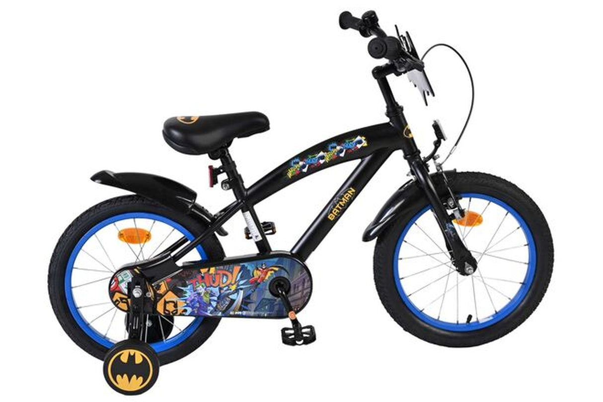 Volare ultimatives Batman 16-Zoll Kinderfahrrad - Sicherheit, Komfort und Spaß in einem!
