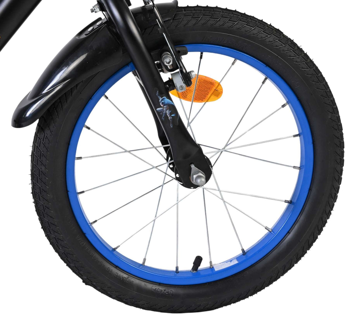 Volare Batman Kinderfahrrad - Jungen - 16 Zoll - Schwarz