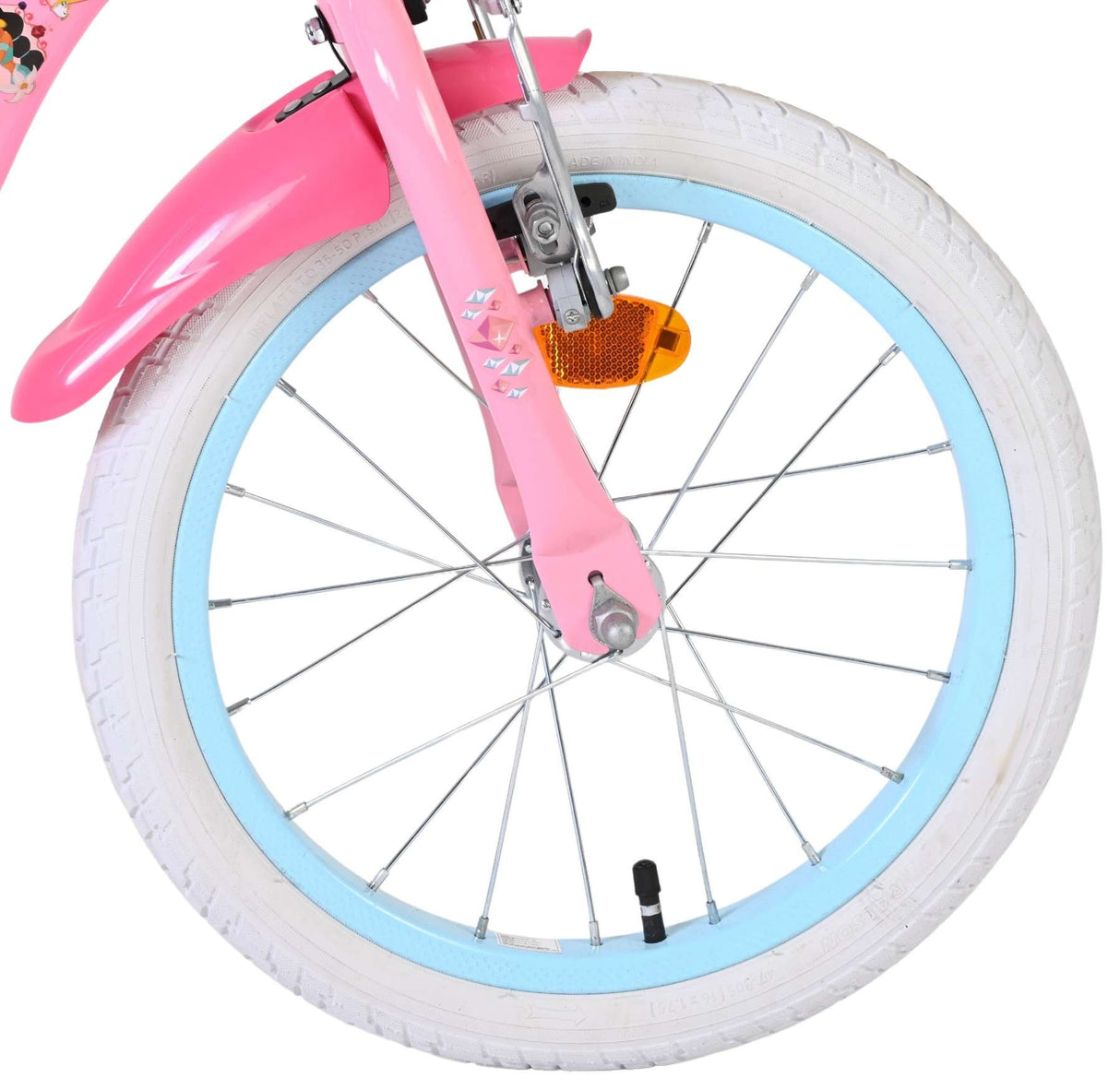 Volare Disney Princess Kinderfahrrad - Mädchen - 16 Zoll - Rosa