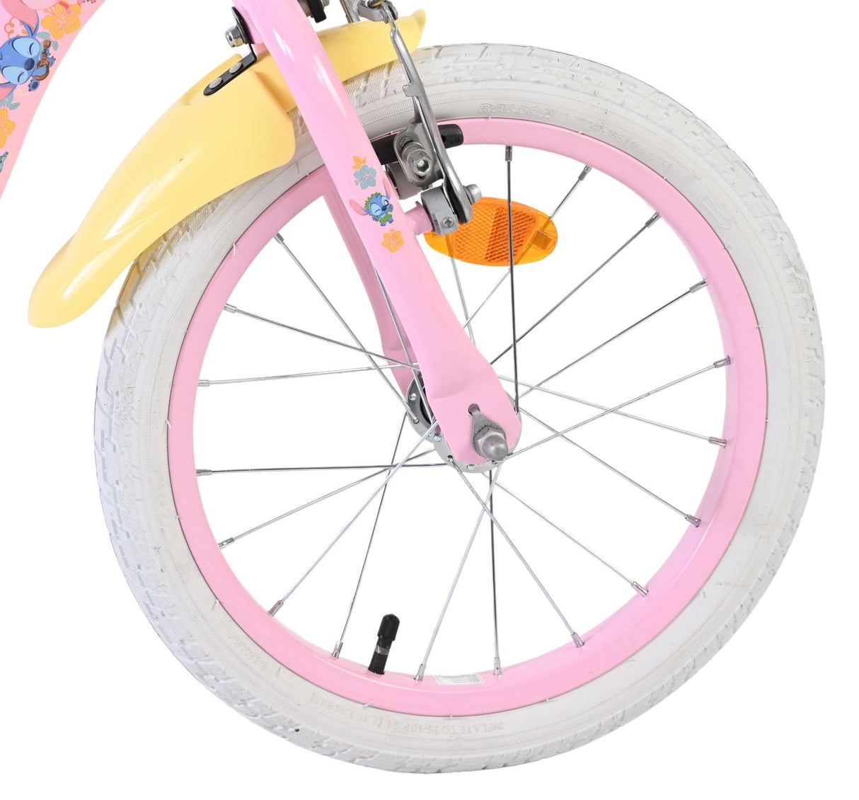 Volare Disney Stitch Kinderfahrrad - Mädchen - 16 Zoll - Rosa