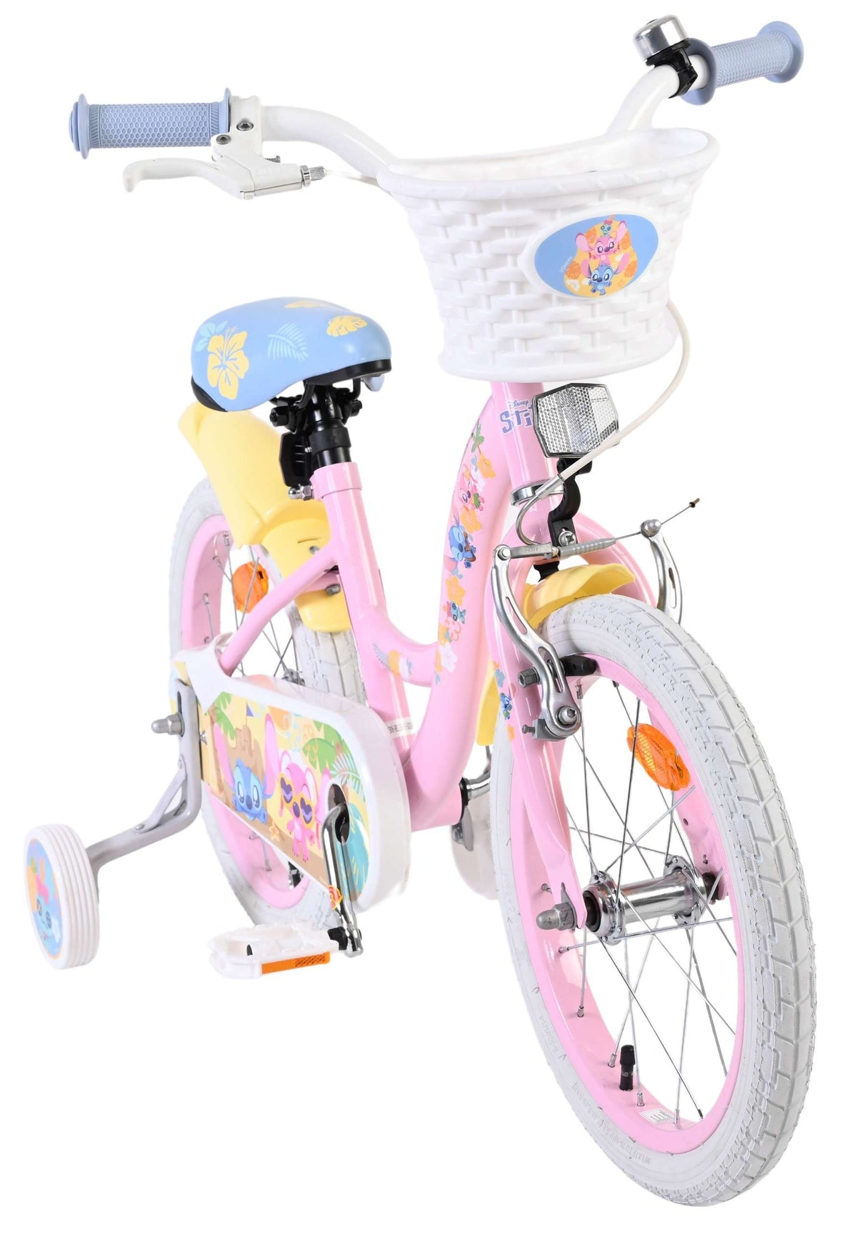 Volare Disney Stitch Kinderfahrrad - Mädchen - 16 Zoll - Rosa