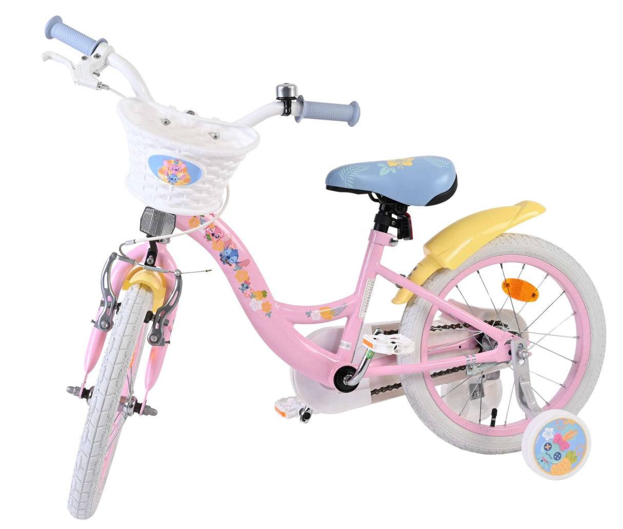 Volare Disney Stitch Kinderfahrrad - Mädchen - 16 Zoll - Rosa
