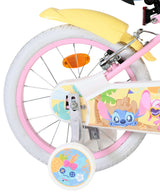 Volare Disney Stitch Kinderfahrrad - Mädchen - 16 Zoll - Rosa - Zwei Handbremsen