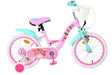 Kinderfahrrad in Pink mit weißen Reifen und niedlichem Design