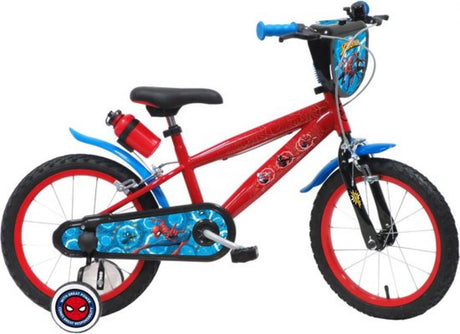 Spider-Man 16-Zoll-Kinderfahrrad mit Handbremsen und Kettenschutz