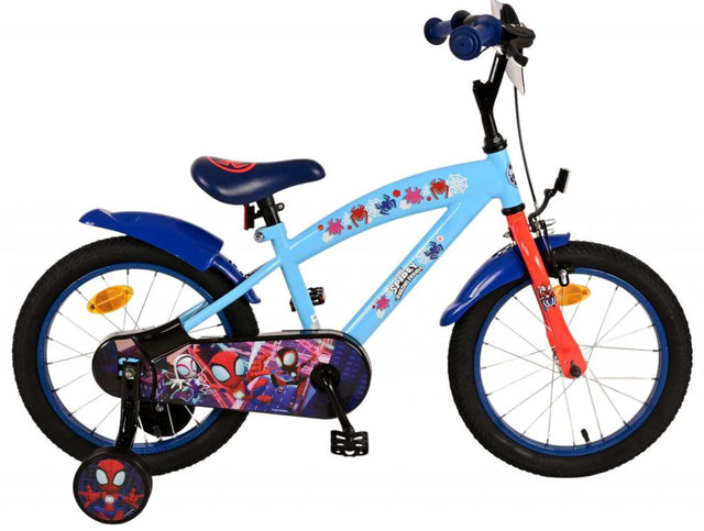 Spidey 16-Zoll-Kinderfahrrad mit Handbremse und RÃ¼cktrittbremse