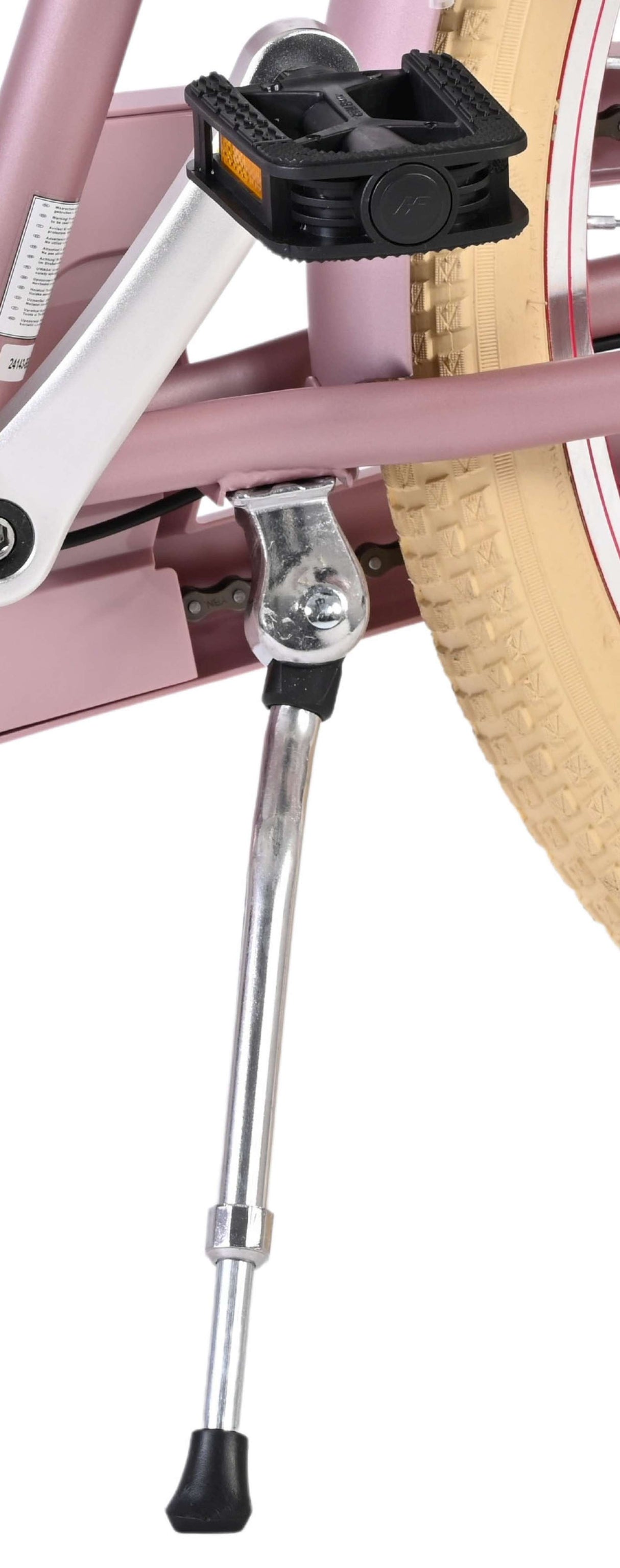 Volare Excellent Kinderfahrrad - Mädchen - 24 Zoll - Mattrosa - 3 Gänge