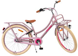 Volare Excellent Kinderfahrrad - Mädchen - 24 Zoll - Mattrosa - 3 Gänge