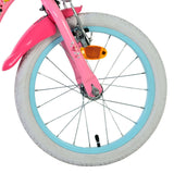 Volare Magic Royals Kinderfahrrad für Mädchen, 16 Zoll, rosa mit Handbremsen
