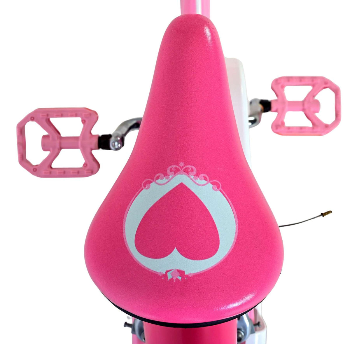 Volare Magic Royals Kinderfahrrad für Mädchen, 16 Zoll, rosa mit Handbremsen