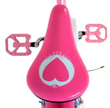 Volare Magic Royals Kinderfahrrad für Mädchen, 16 Zoll, rosa mit Handbremsen