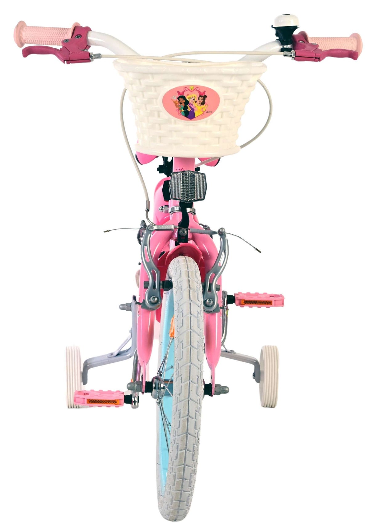 Volare Magic Royals Kinderfahrrad für Mädchen, 16 Zoll, rosa mit Handbremsen