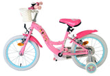 Volare Magic Royals Kinderfahrrad für Mädchen, 16 Zoll, rosa mit Handbremsen