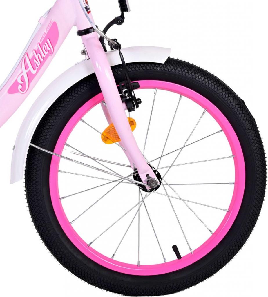 Volare Ashley Kinderfahrrad - Mädchen - 18 Zoll - Rosa - Zweihandbremsen