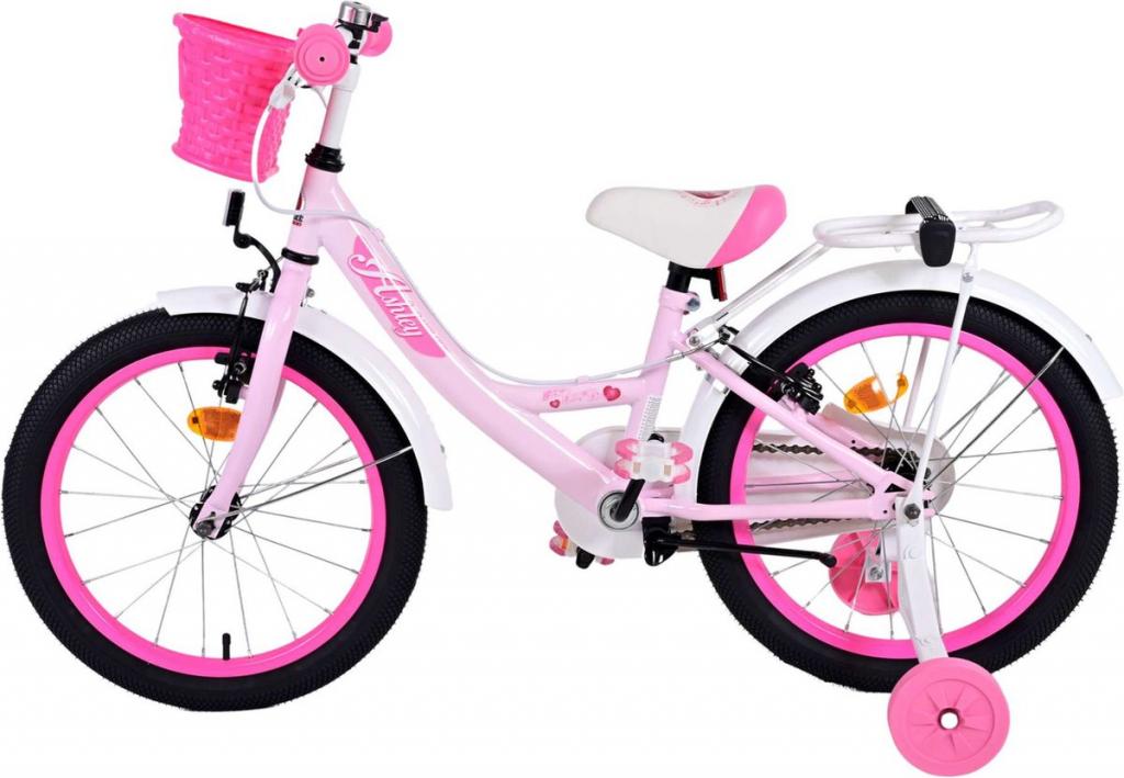 Volare Ashley Kinderfahrrad - Mädchen - 18 Zoll - Rosa - Zweihandbremsen