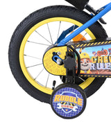 Kinderfahrrad Nahaufnhame vom Reifen in Schwarz/Gelbfarben