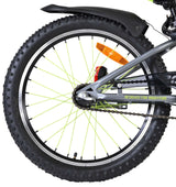 Volare Rocky Kinderfahrrad - 20 Zoll - 3 Gänge - Grün/Grau