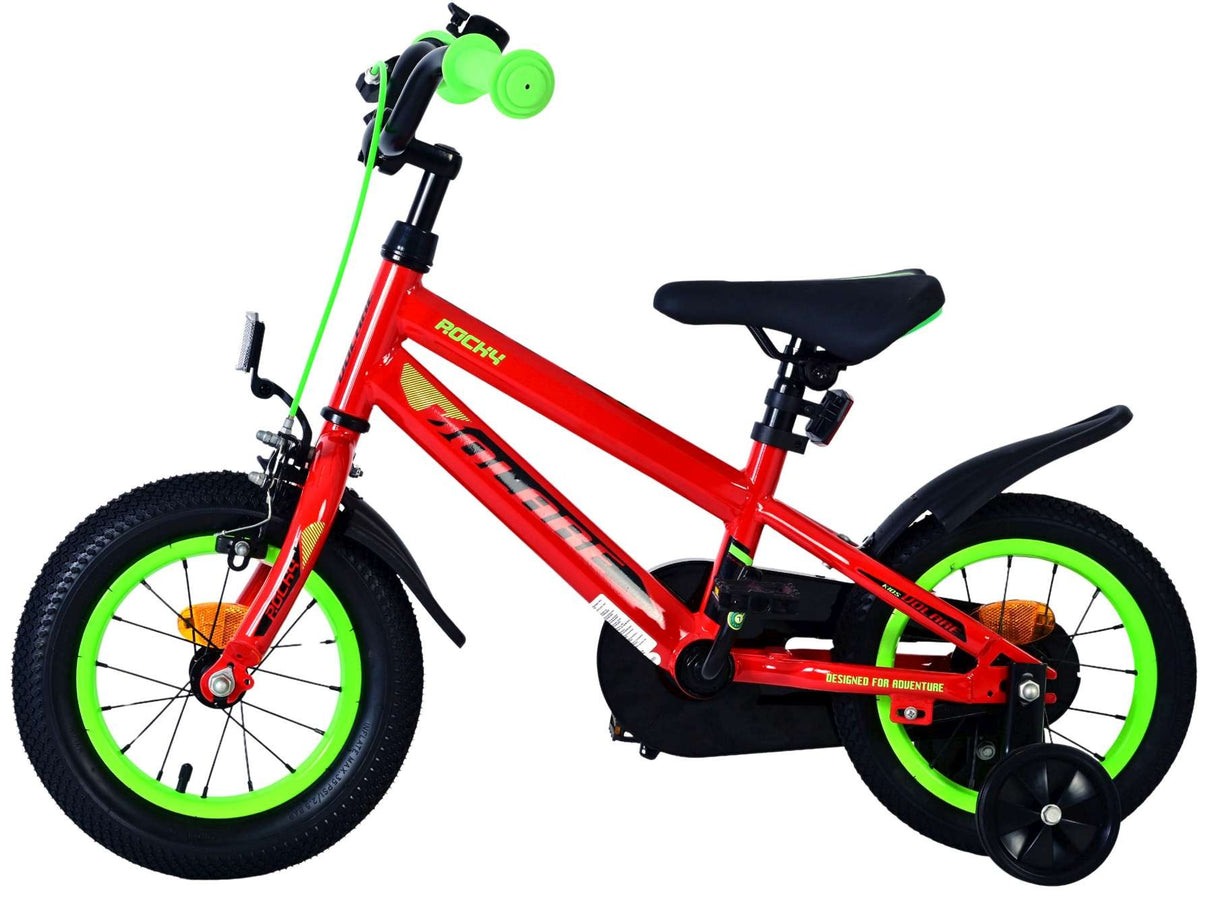 Volare Rocky Kinderfahrrad - Jungen - 12 Zoll - Rot