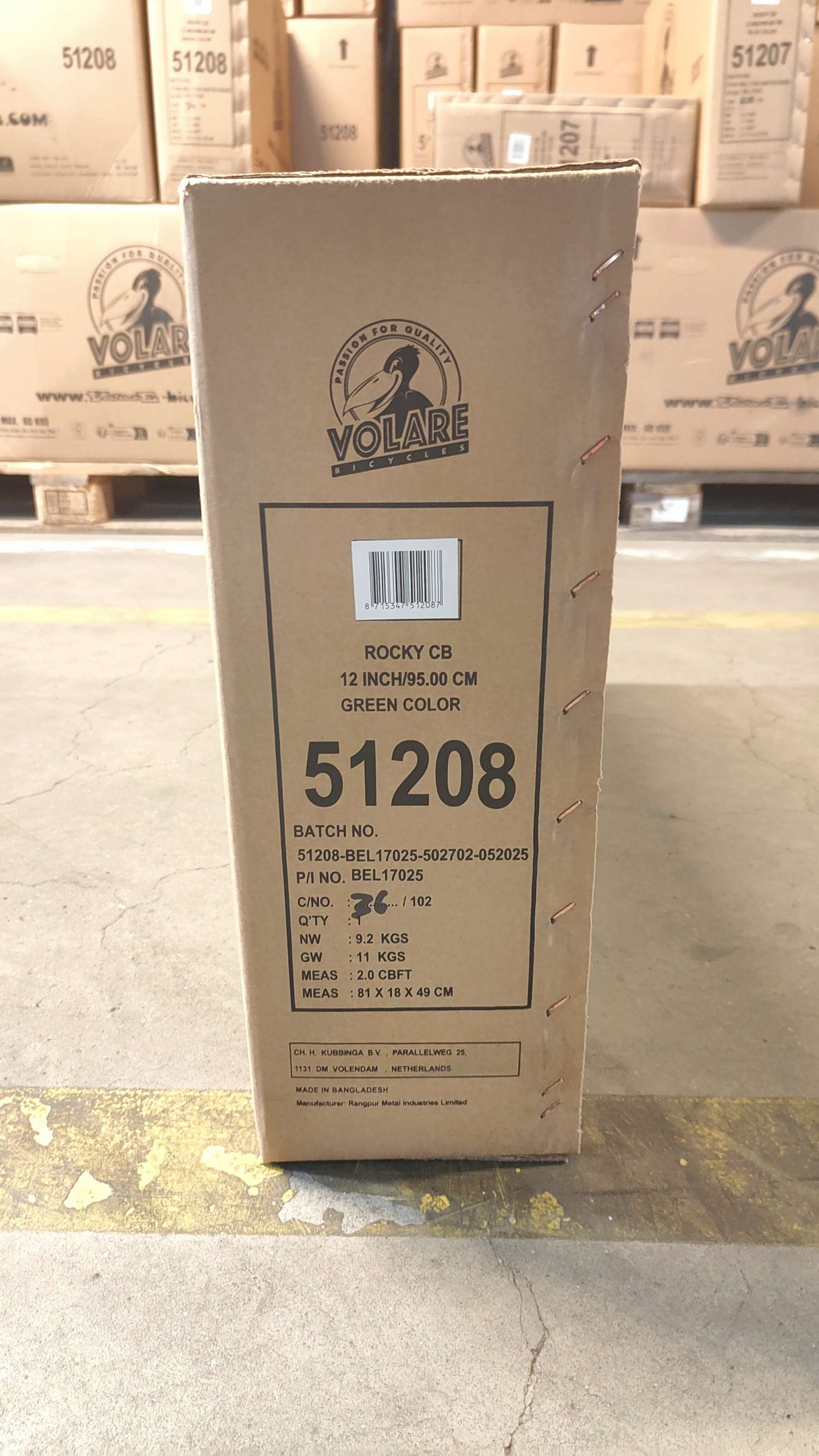 Volare Rocky Kinderfahrrad - Jungen - 12 Zoll - Grün