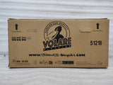 Kartonverpackung für ein Fahrrad, mit Logo und Gewichtshinweis