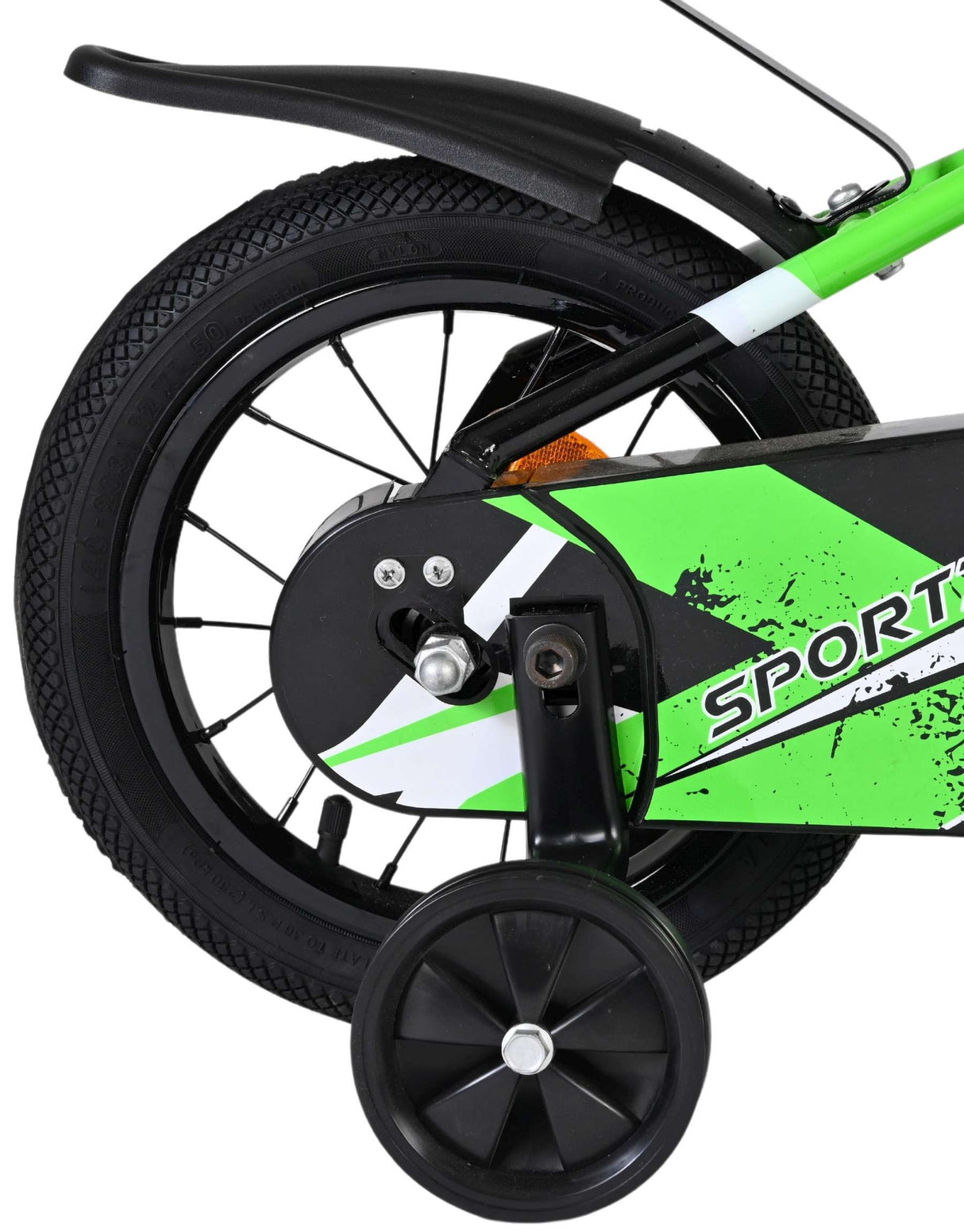 Volare Sportivo Kinderfahrrad - Jungen - 12 Zoll - Grün Schwarz