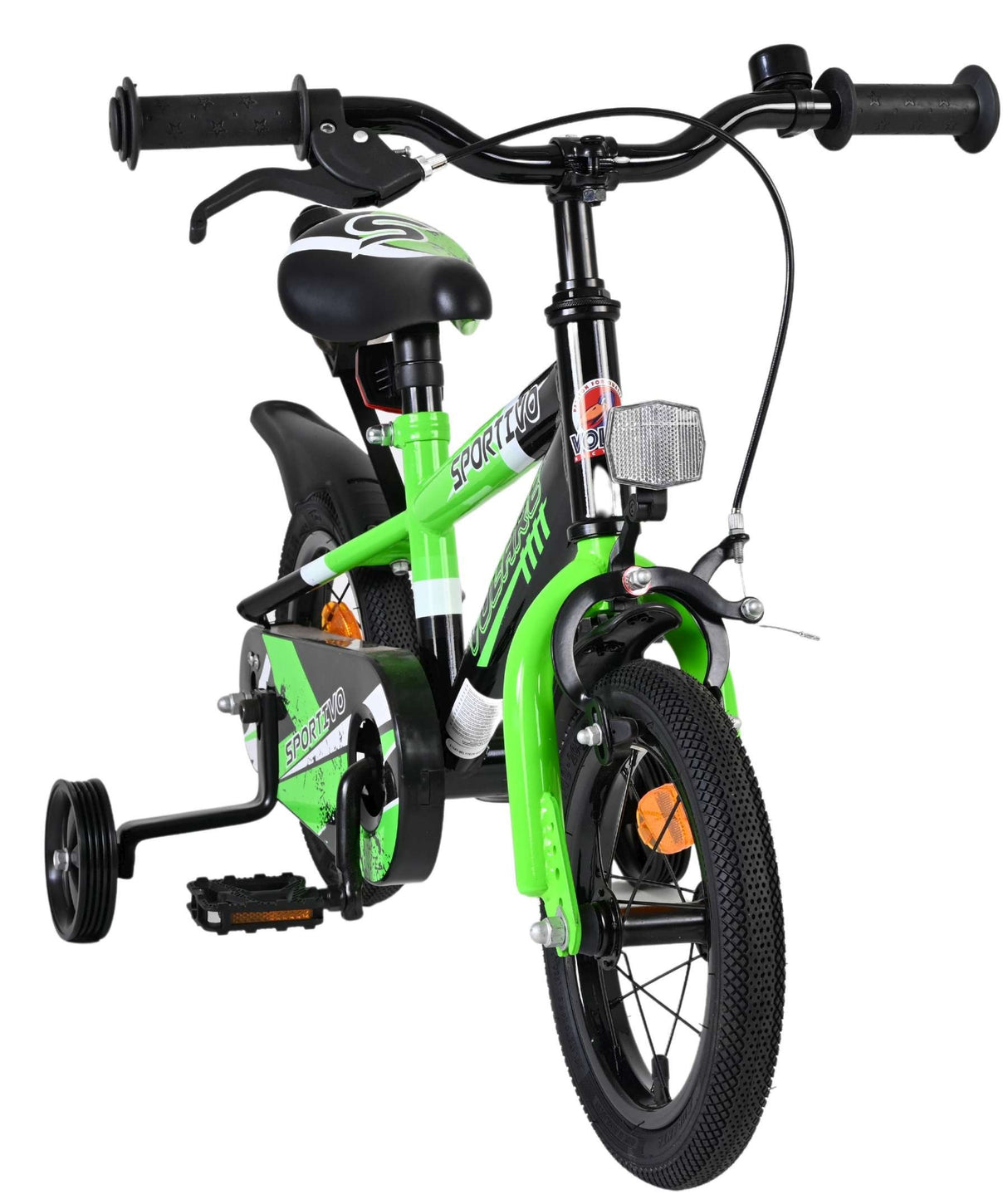 Volare Sportivo Kinderfahrrad - Jungen - 12 Zoll - Grün Schwarz