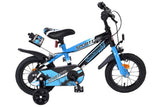 Kinderfahrrad in Blau mit Stützrädern und Rücktrittbremse