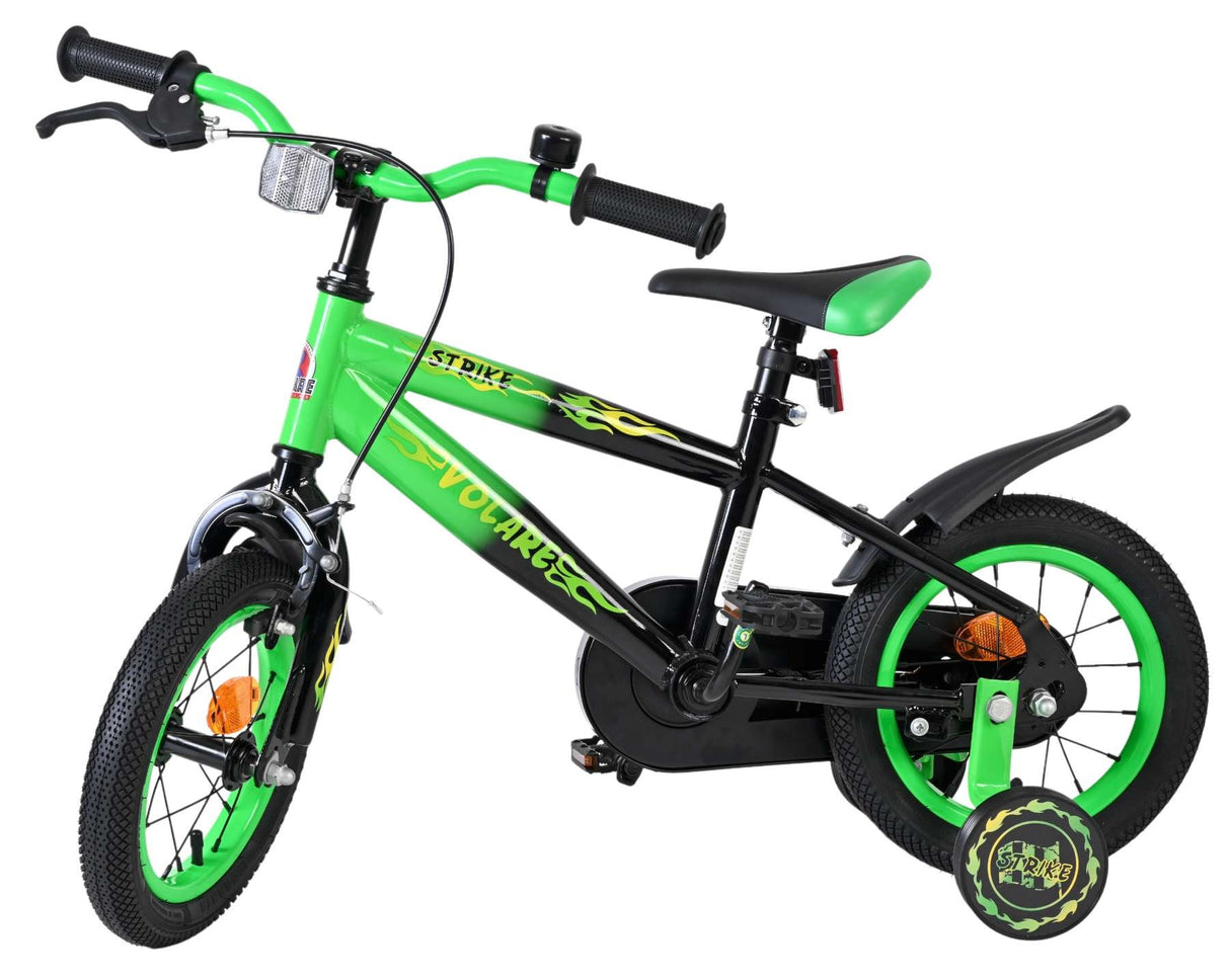 Kinderfahrrad in Schwarz und Grün mit 16-Zoll-Rädern und Rücktrittbremse