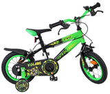 Kinderfahrrad in Grün mit schwarzem Rahmen und sportlichem Design