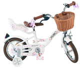 Volare Blossom Kinderfahrrad - Mädchen - 12 Zoll - Weiß