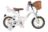 Volare Blossom Kinderfahrrad - Mädchen - 12 Zoll - Weiß - Zwei Handbremsen