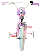 Volare Olivia Kinderfahrrad Mädchen 14 Zoll Rosa mit abnehmbaren Stützrädern, Rücktrittbremse