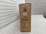 Braune Verpackung mit Produktinformationen und Barcode, grün-schwarze Farbe